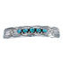 Navajo Sterling Silver Turquoise Hair Barrette JX125836